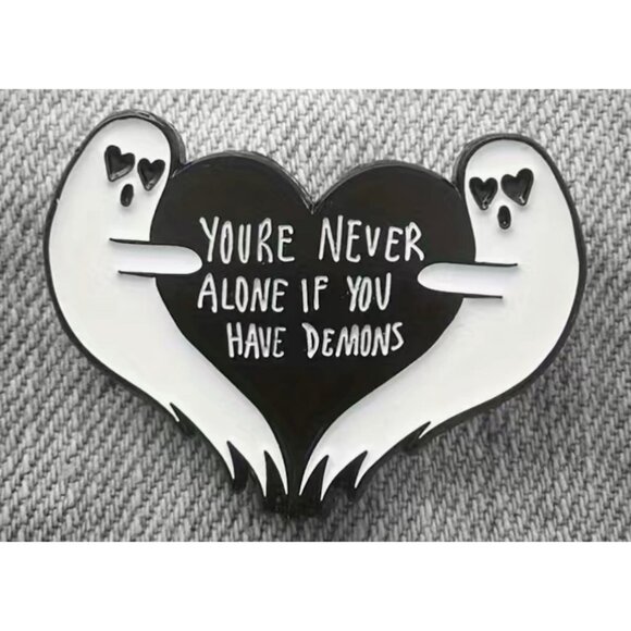 Halloween Horror Ghost Enamel Pin - Funny Fashion Accessory for Bags - Gift - Picture 1 of 3